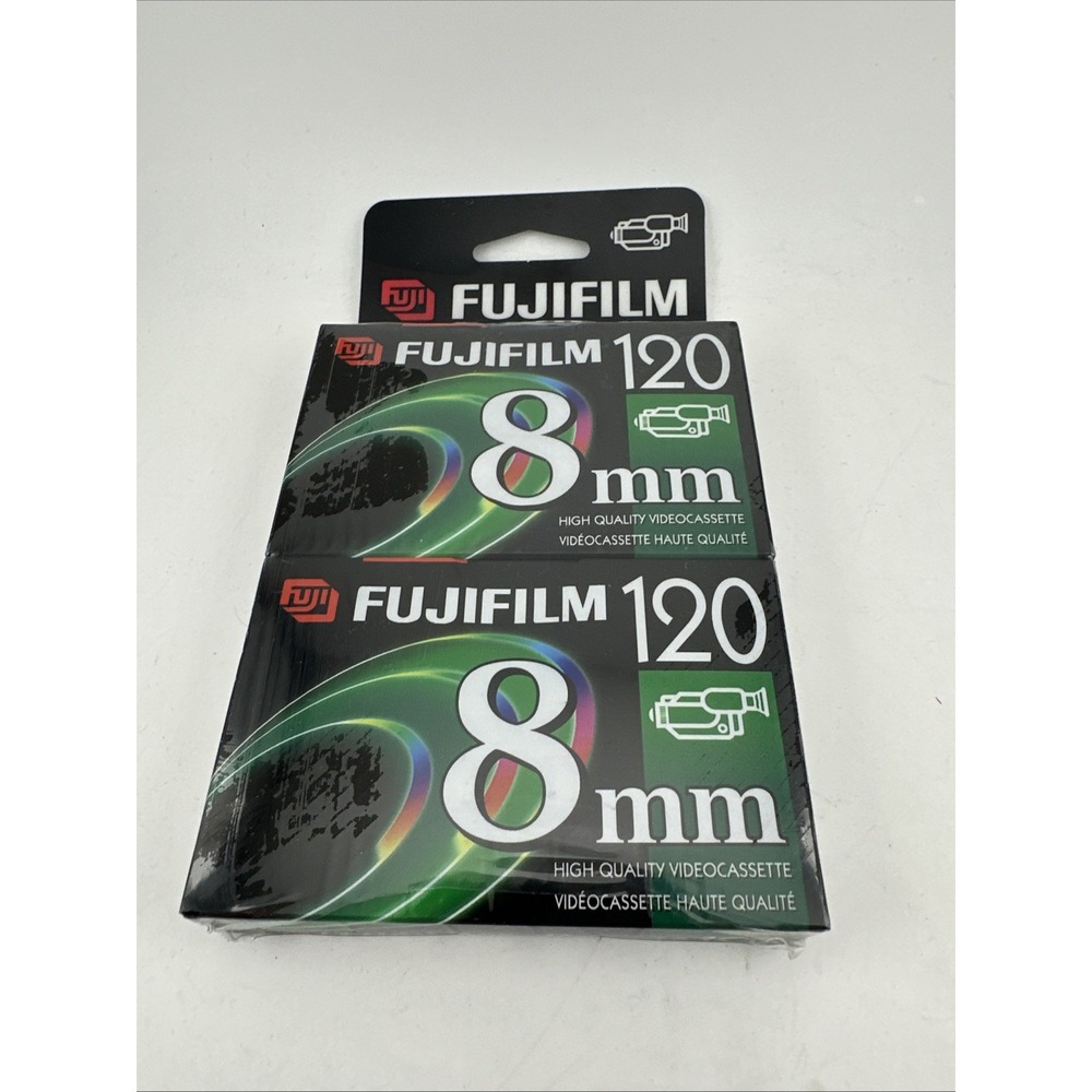 FUJIFILM P6-120 High Quality 8mm Video Cassette 2 PACK NEW / SEALED
